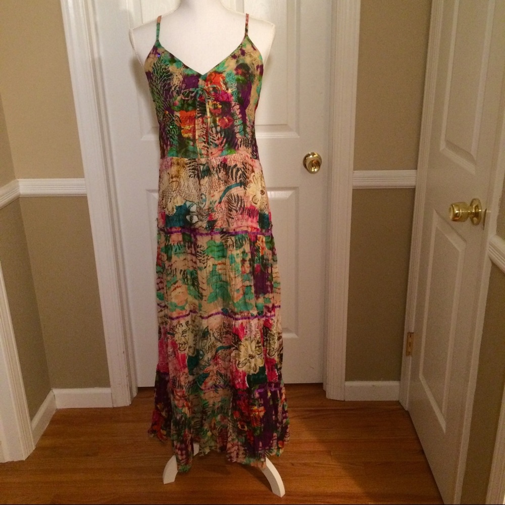 Stunning multi colored maxi dress