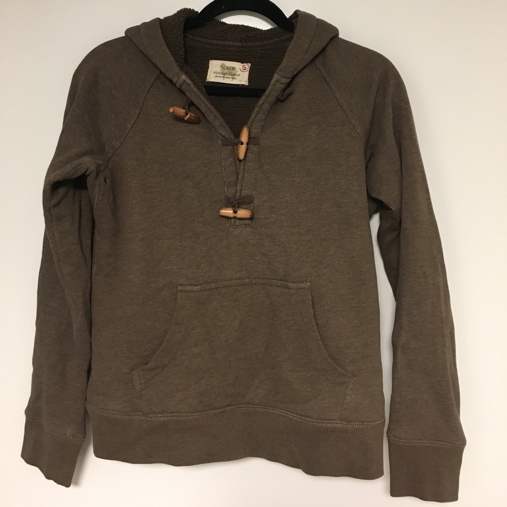 J.Crew Fleece Sweatshirt with Hood