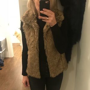Zara faux fur vest