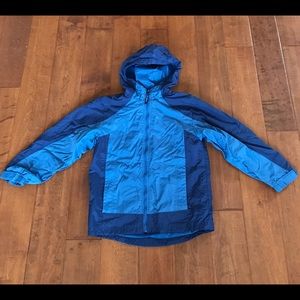 L.L. Bean rain jacket boys size 10-12 gently used