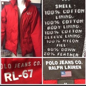(SOLD)Polo jean co. Goose down Ralph Lauren jacket