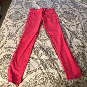 Hot pink jeggings