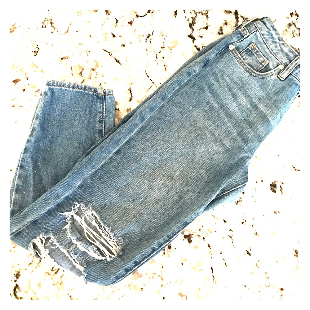 Melville destroyed knees denim jeans