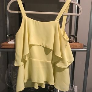 ASOS Yellow Ruffle Cami
