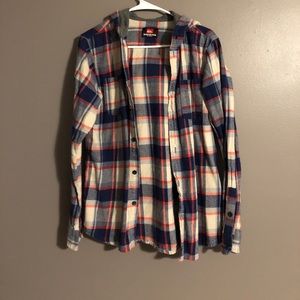 Quicksilver Hooded Flannel