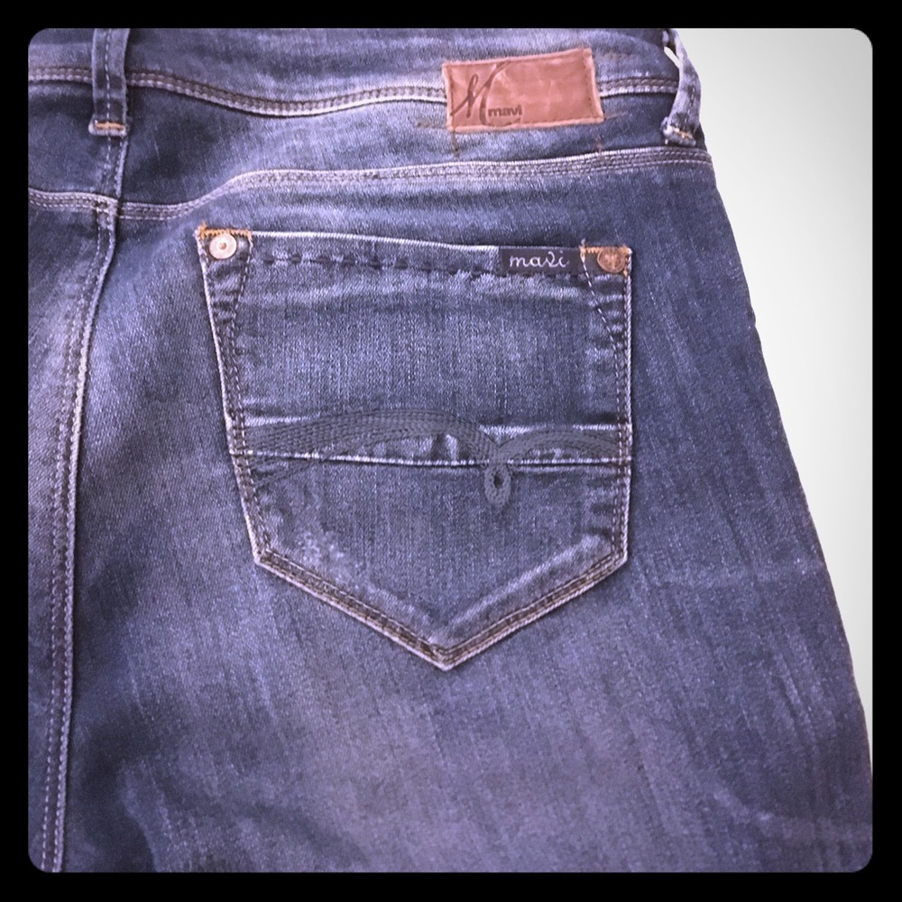 Mavi jeans, mid-rise, boot-cut, soft denim