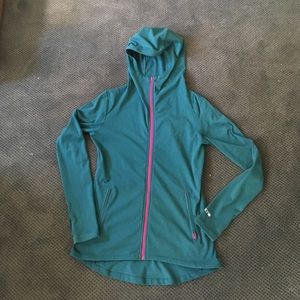 Burton zip up hoodie with thumbholes