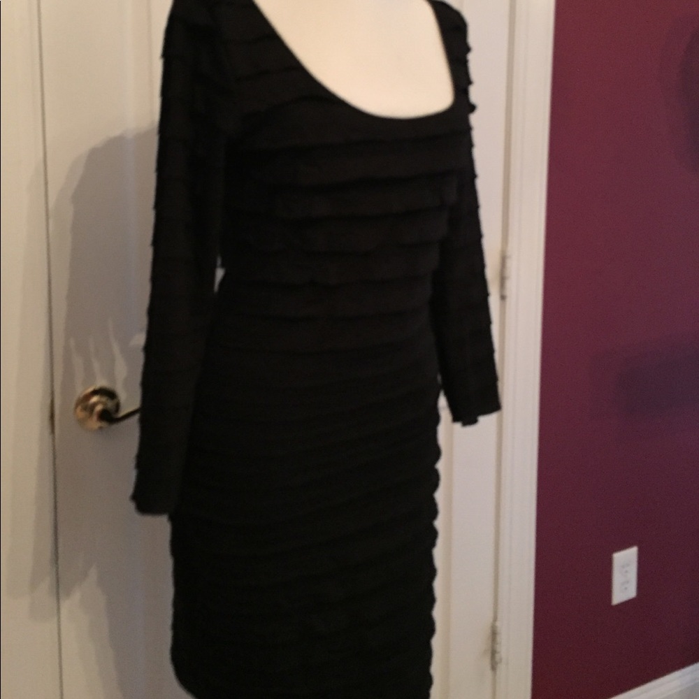 Long sleeve black dress