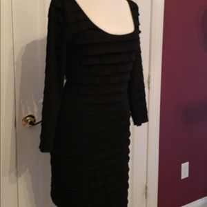 Long sleeve black dress