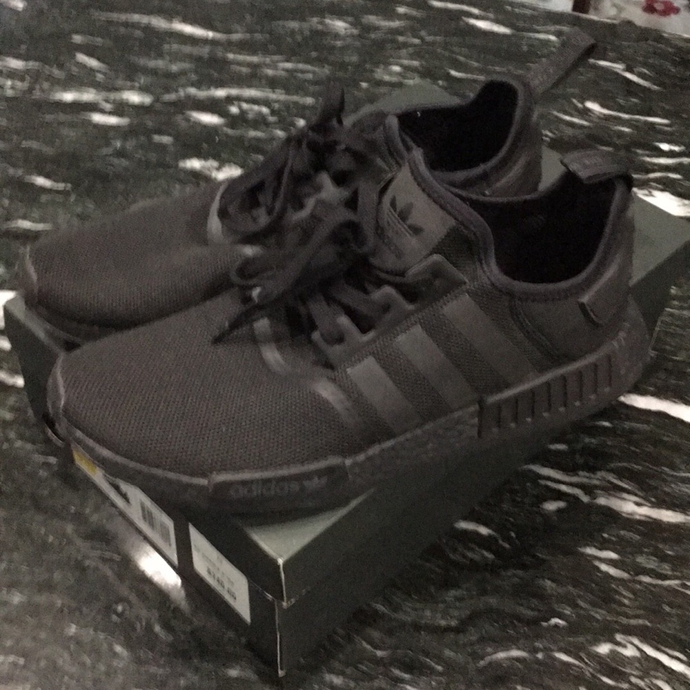 Adidas NMD R1 Triple Black Reflective 13