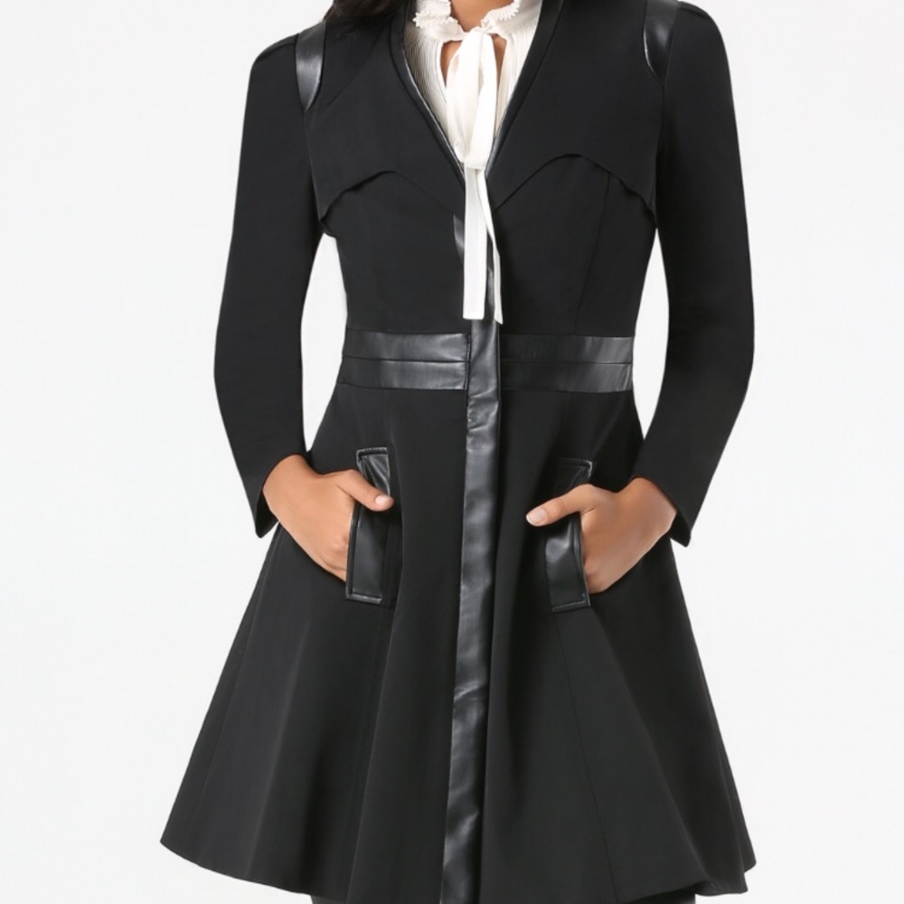 Black Bebe Trench Coat