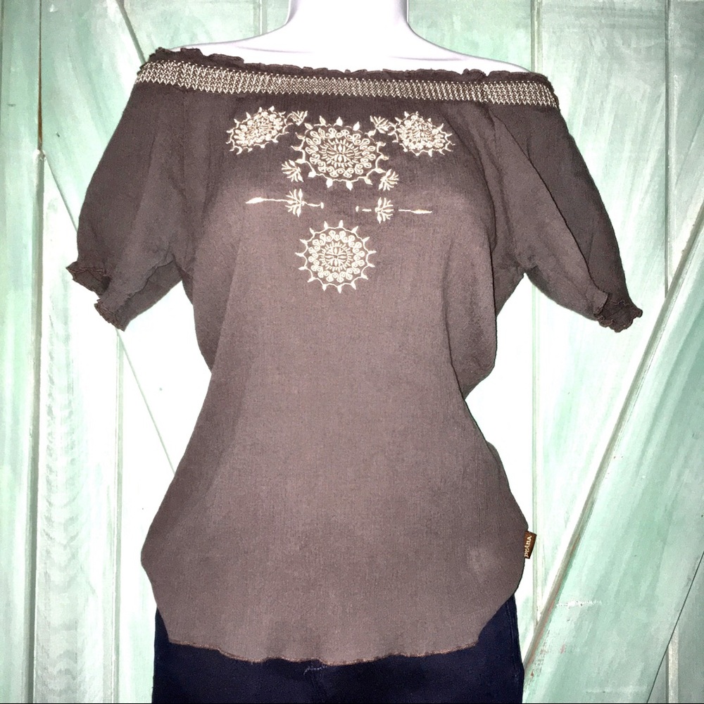 Bohemian shirt sleeve top