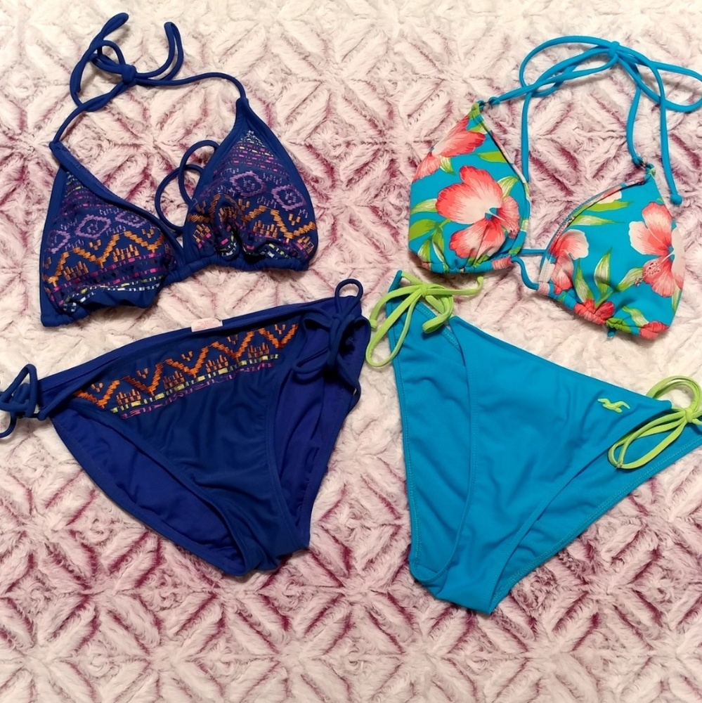 👙Two Adorable Printed Tie Bikini's👙