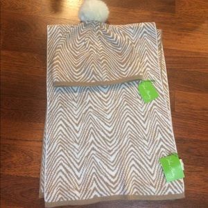 Vera Bradley Cozy Knit Scarf and Hat Set