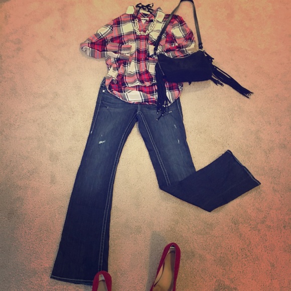 True Religion Bootcut Jeans, SZ 28 - Picture 2 of 6