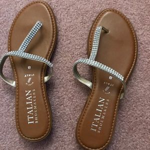 Sequin Flip Flops
