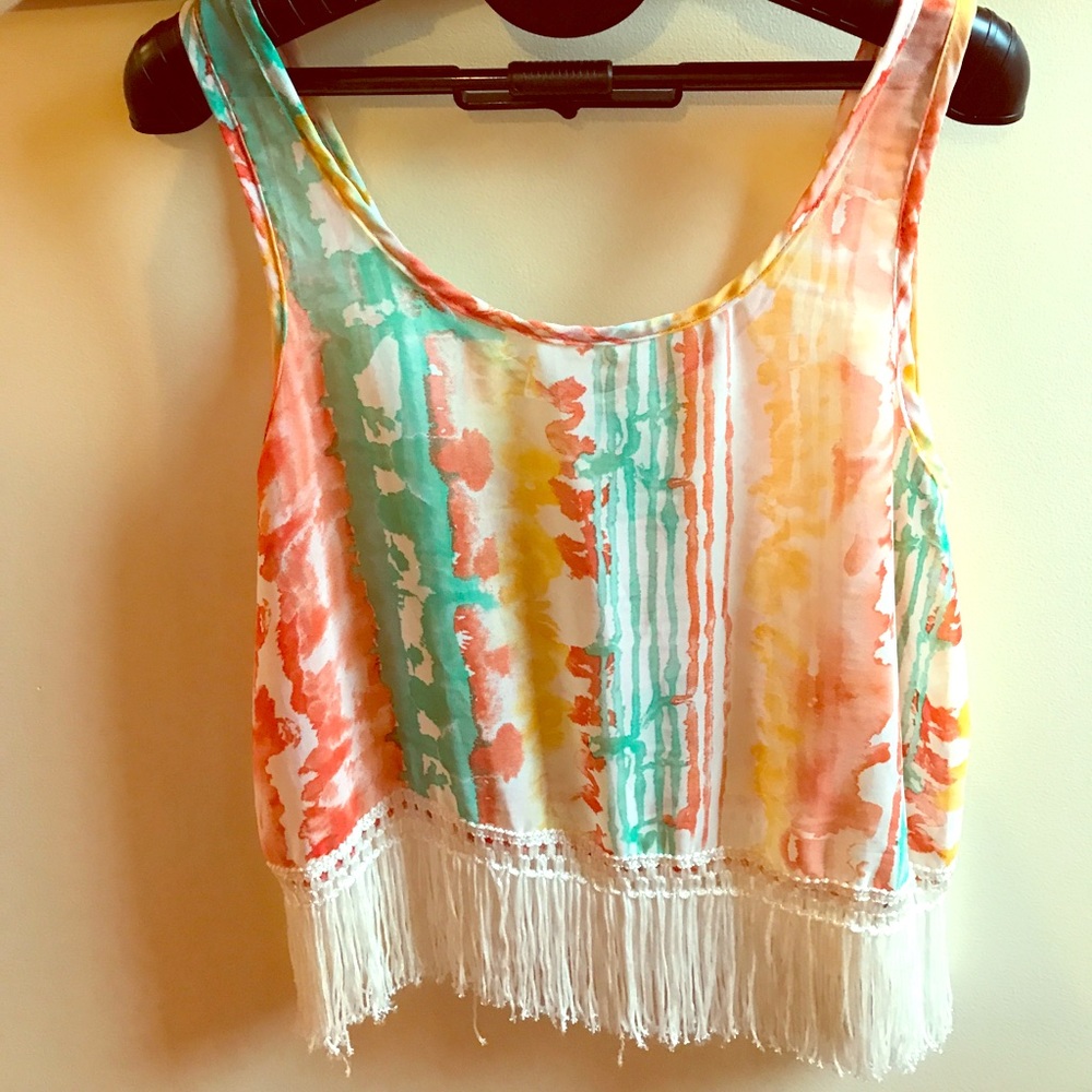 Fun chiffon crop top - bundle 3 tops for $20