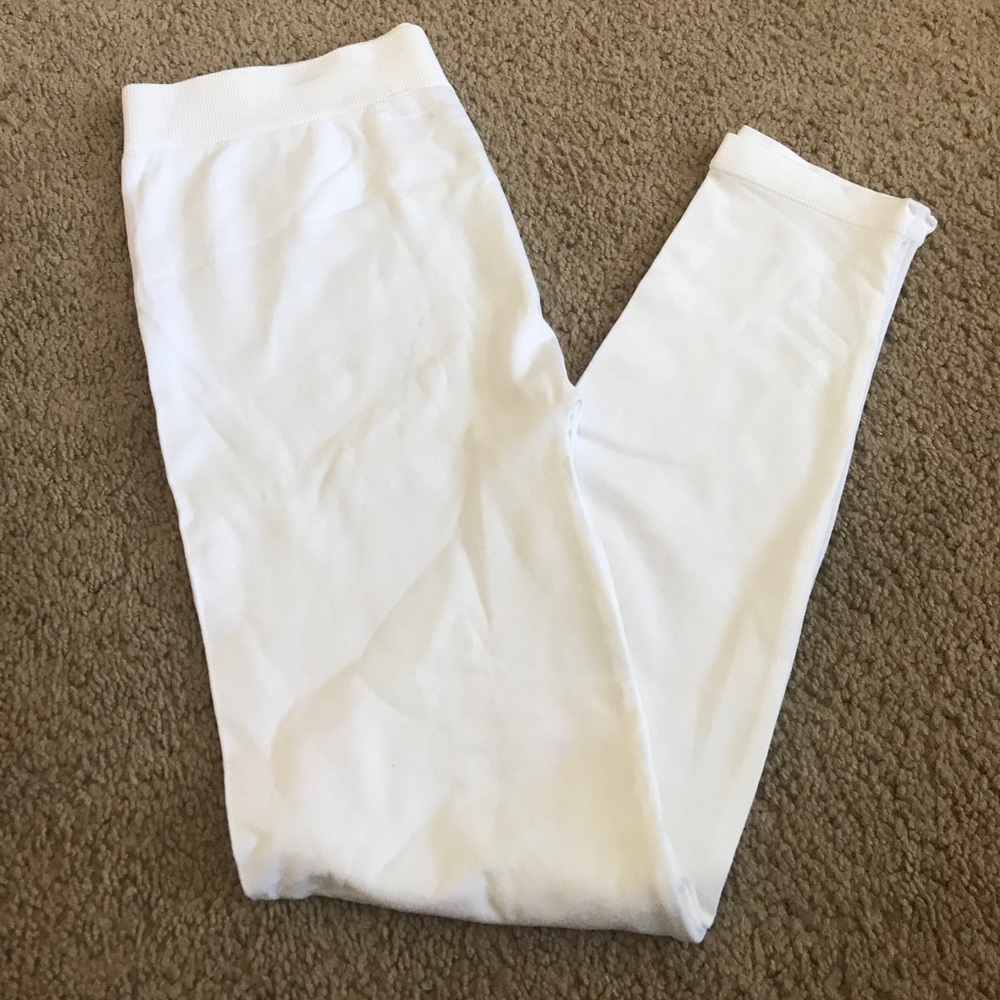 Nylon. And spandex leggings