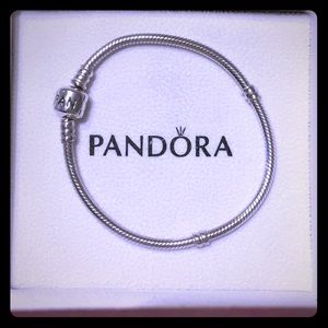Authentic Pandora Sterling Silver Charm Bracelet