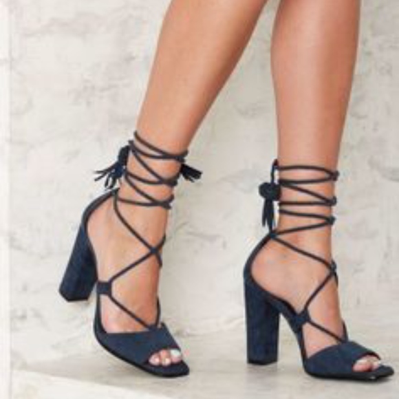 Nasty Gal Shoes - Nasty Gal Dree Navy