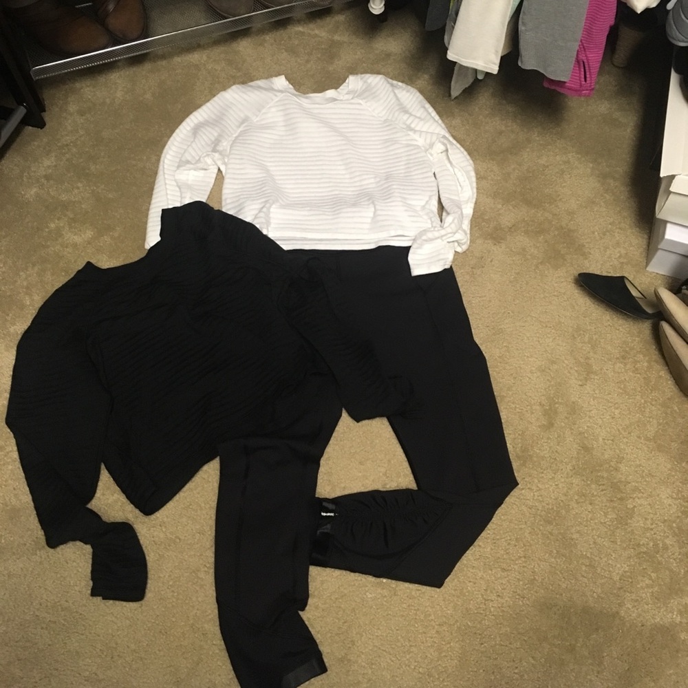Lot of LULULEMON cropped pants and crop tops