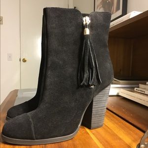 Black Suede Booties