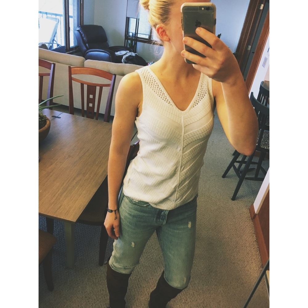 Anthropologie white top