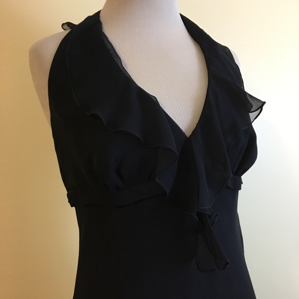 Moda International🌀AMAZING WATERFALL RUFFLE LBD - Picture 2 of 8