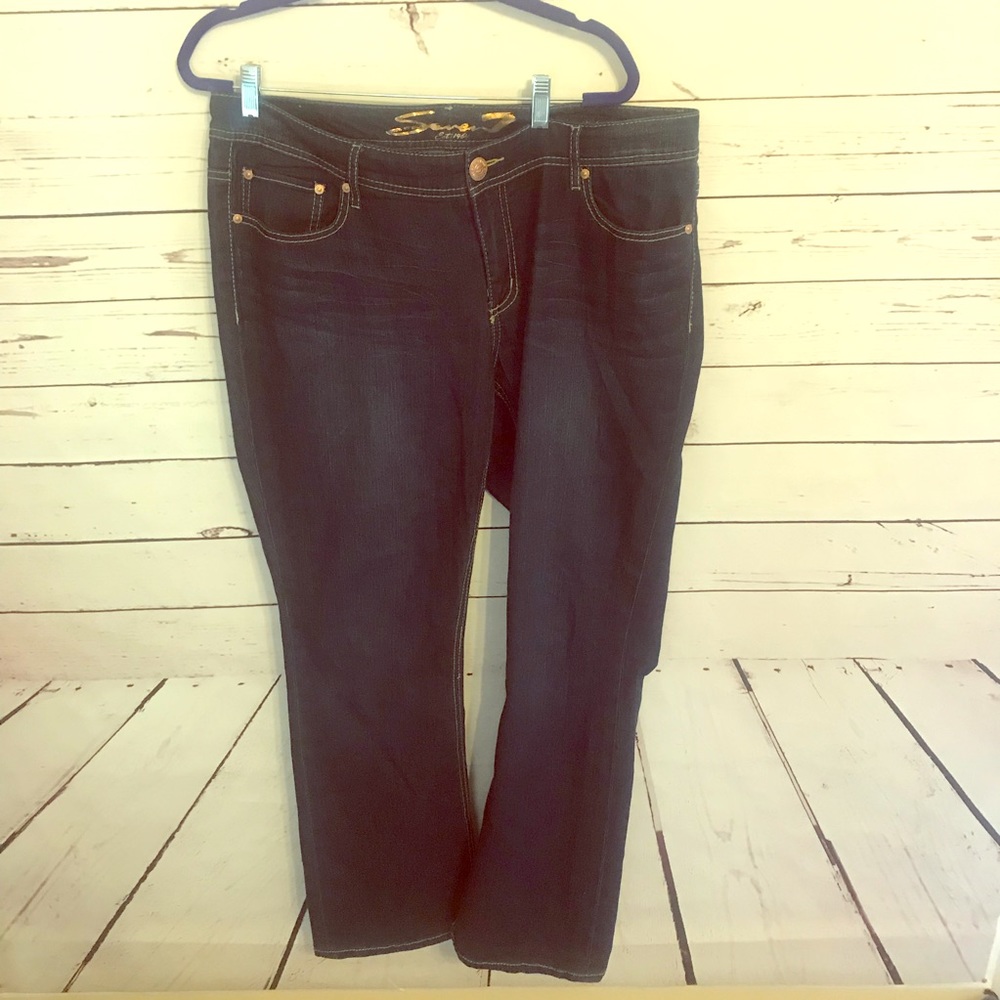 Seven 7 plus size denim bootcut jeans 18 like new