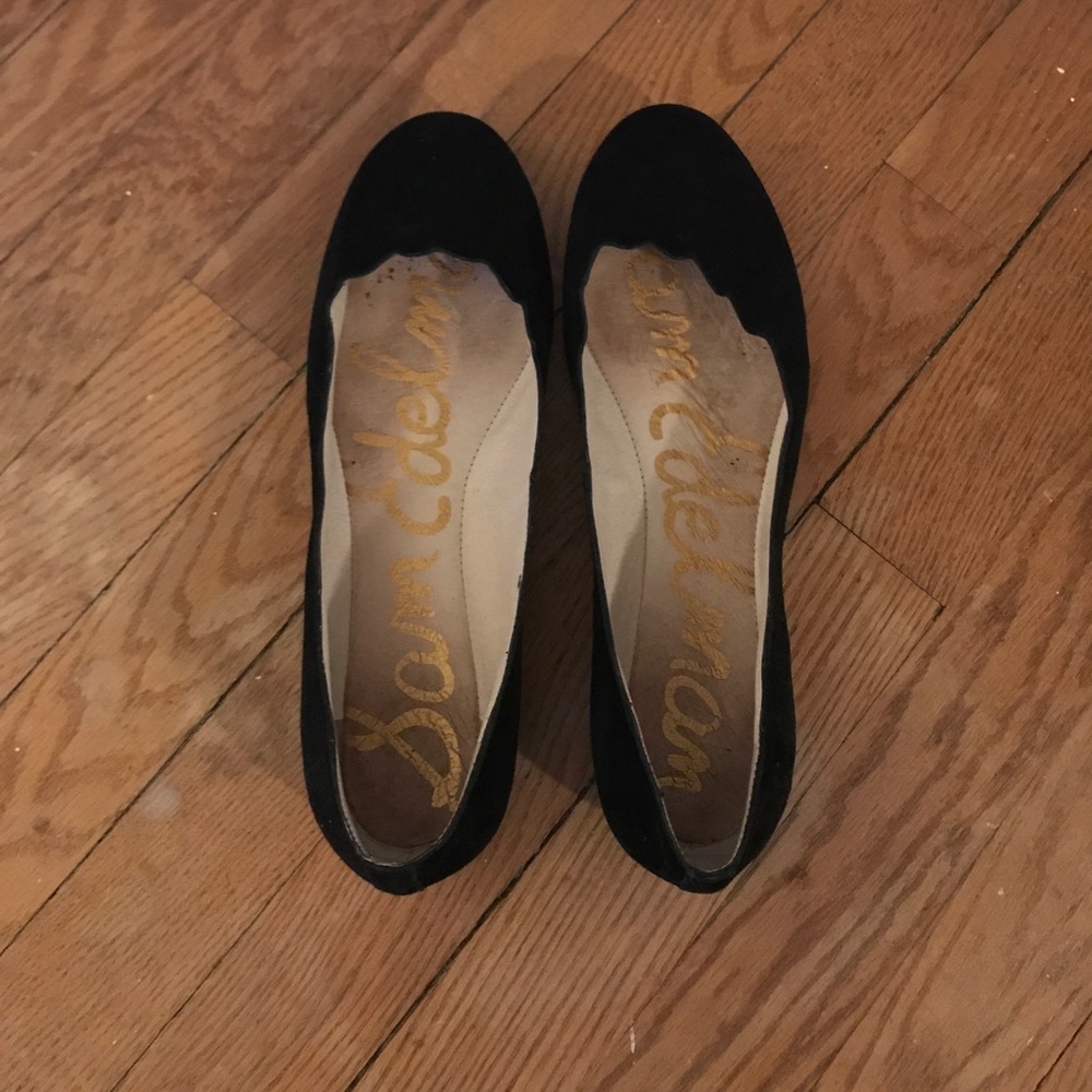 Sam Edelman Black Suede Flats