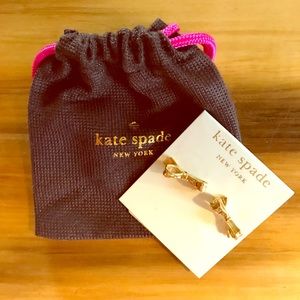Kate Spade bow earrings - 14k gold fill