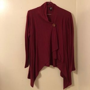 Beautiful deep red cardigan