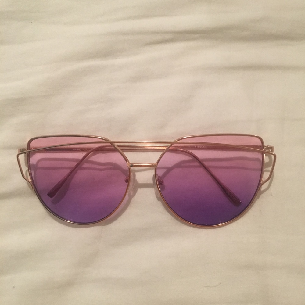 purple lense sunglasses