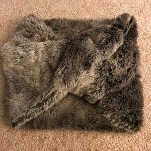 Ann Taylor Faux Fur infinity scarf