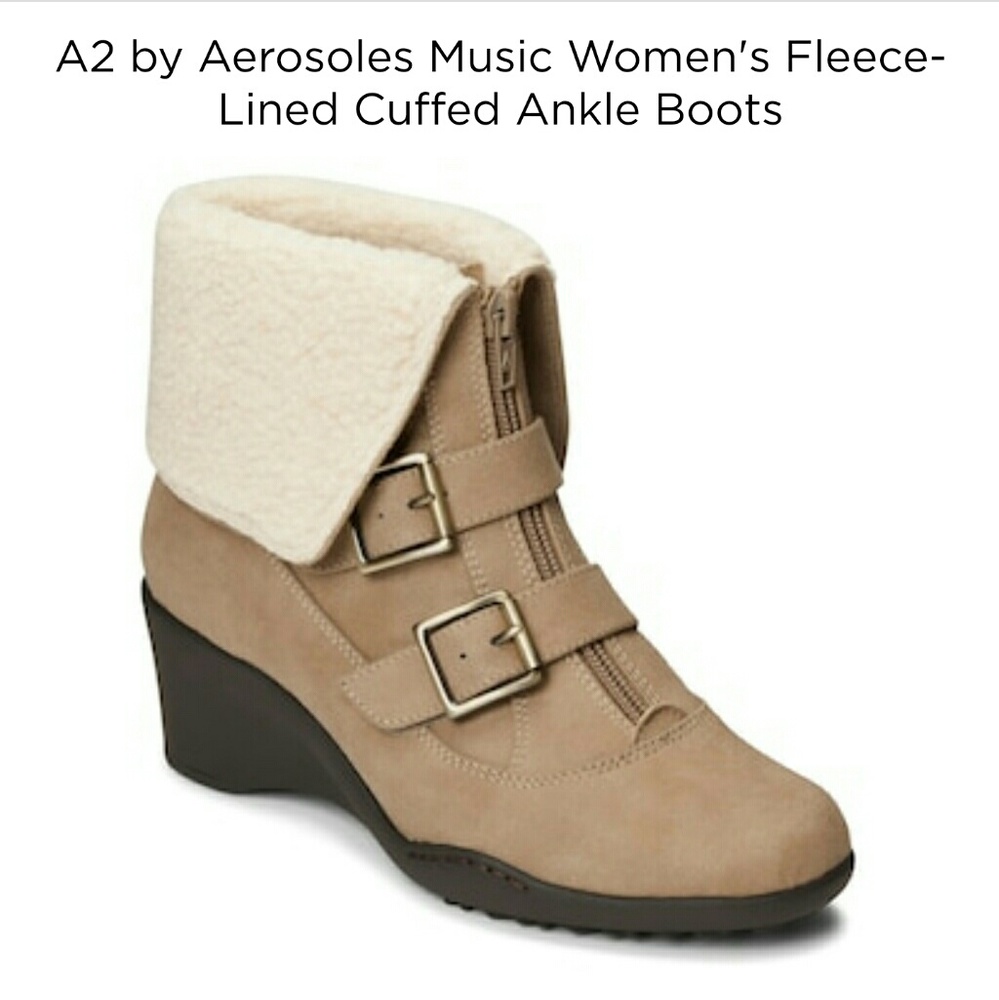A2 by Aerosoles Music Women's Fleece-Lined Cuffed