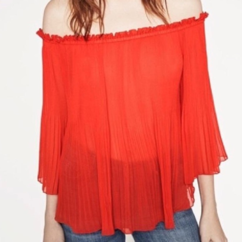 Zara off the shoulder blouse