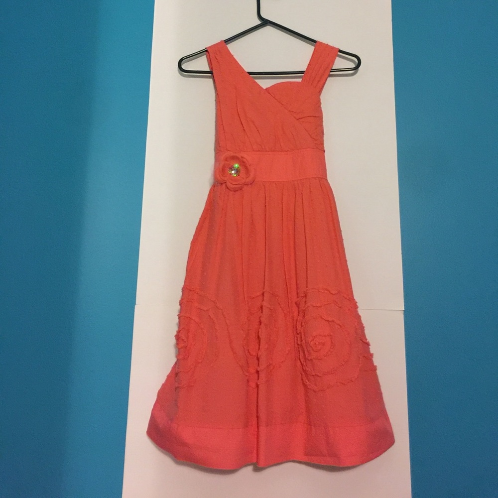 My Michelle Bright Peach Dress