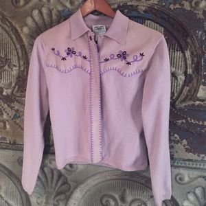 Vintage misplaced cowboy cardigan