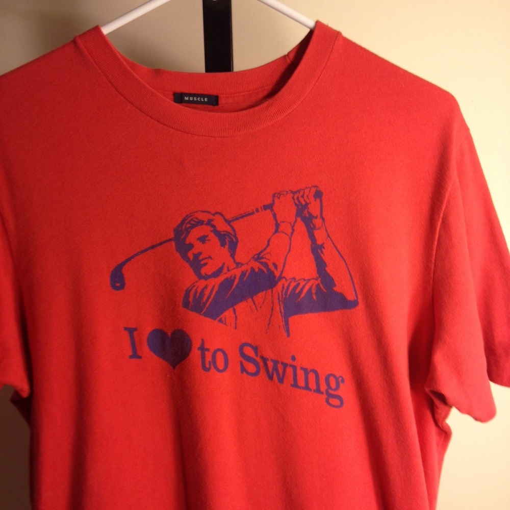 Vintage Abercrombie tshirt "I swing" sex
