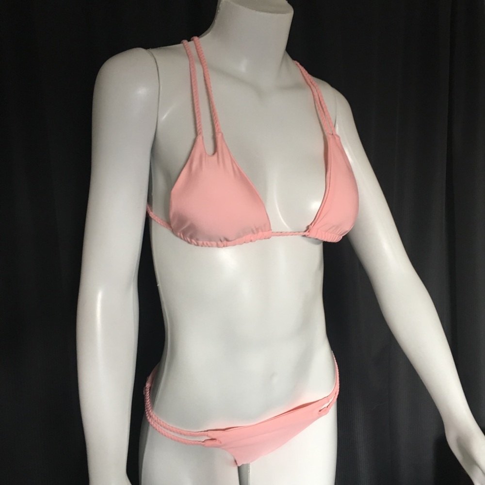 Pink Braid Bikini nwot