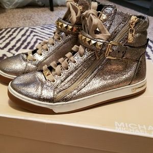 Michael Kors Metallic Studded High Top Sneakers