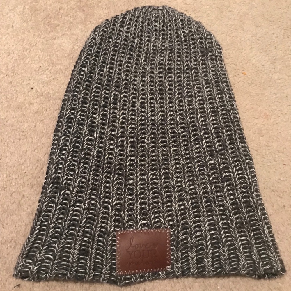 ❌SOLD❌ Love Your Melon Gray and White Beanie
