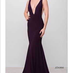 Jovani Eggplant dress NWOT