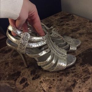 Silver heels