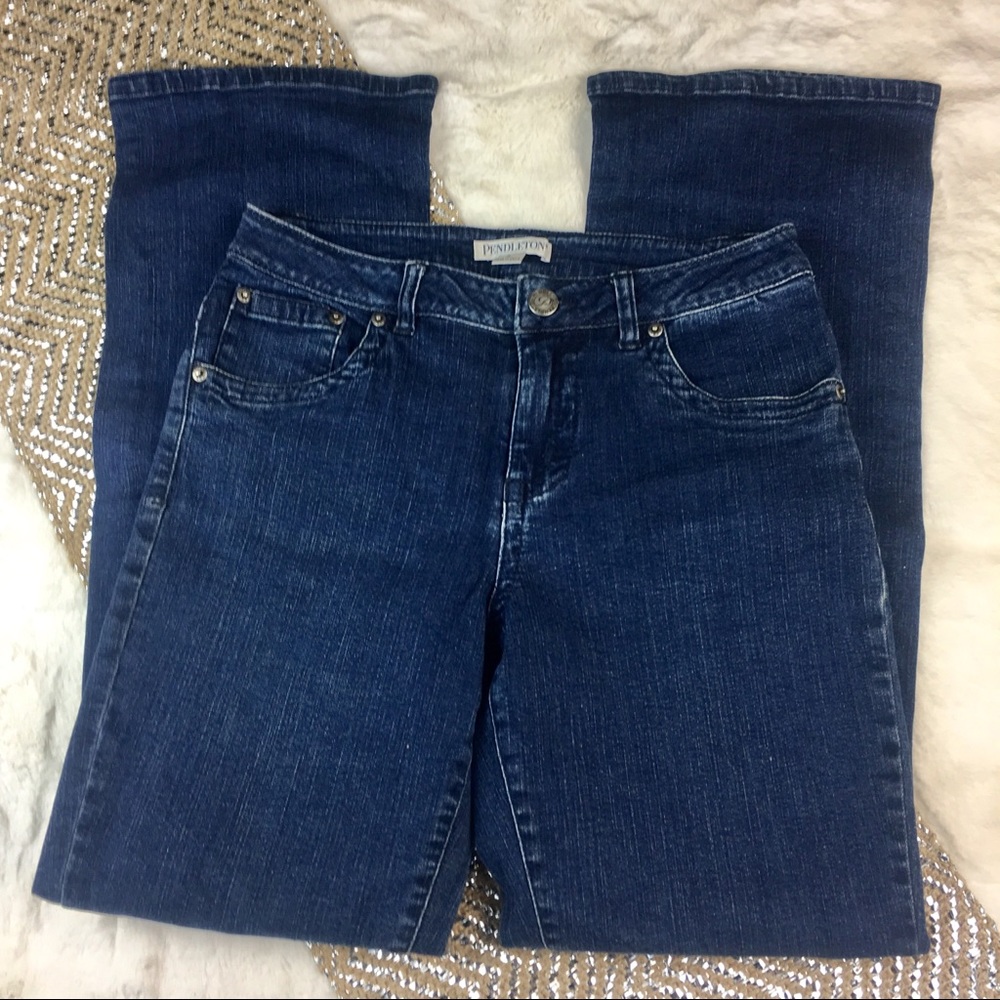 PENDLETON size 4 Blue Stretch Jeans