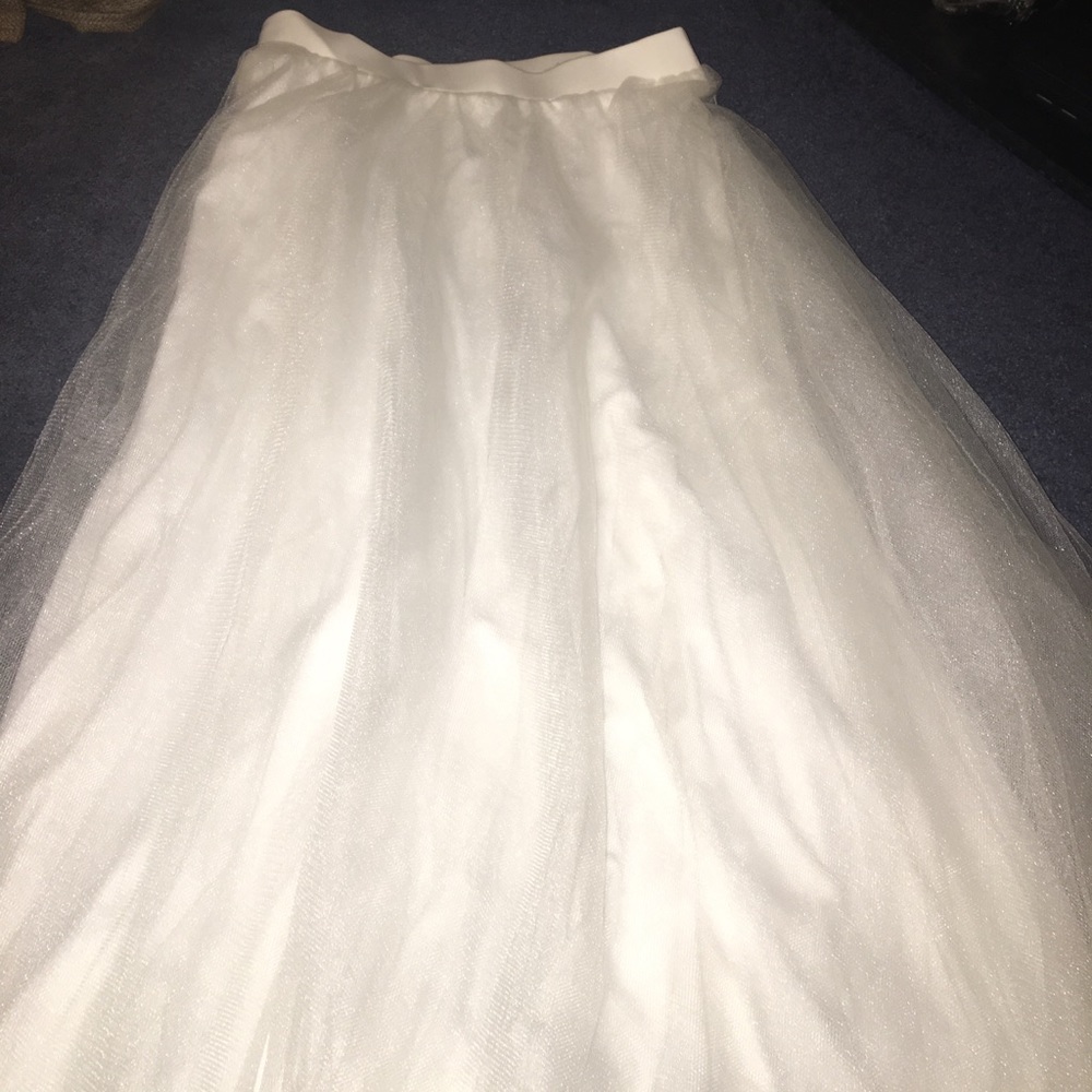 White Tulle Skirt
