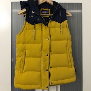Patagonia Bivy Vest XS - Women’s - Mustard/Navy