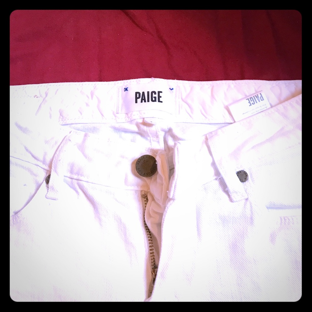 Paige Denim white jeans