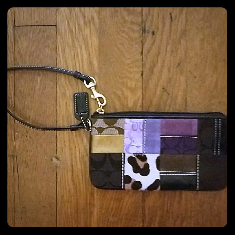 Coach Patchwork Wristlet