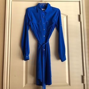 Calvin Klein button down shirt dress